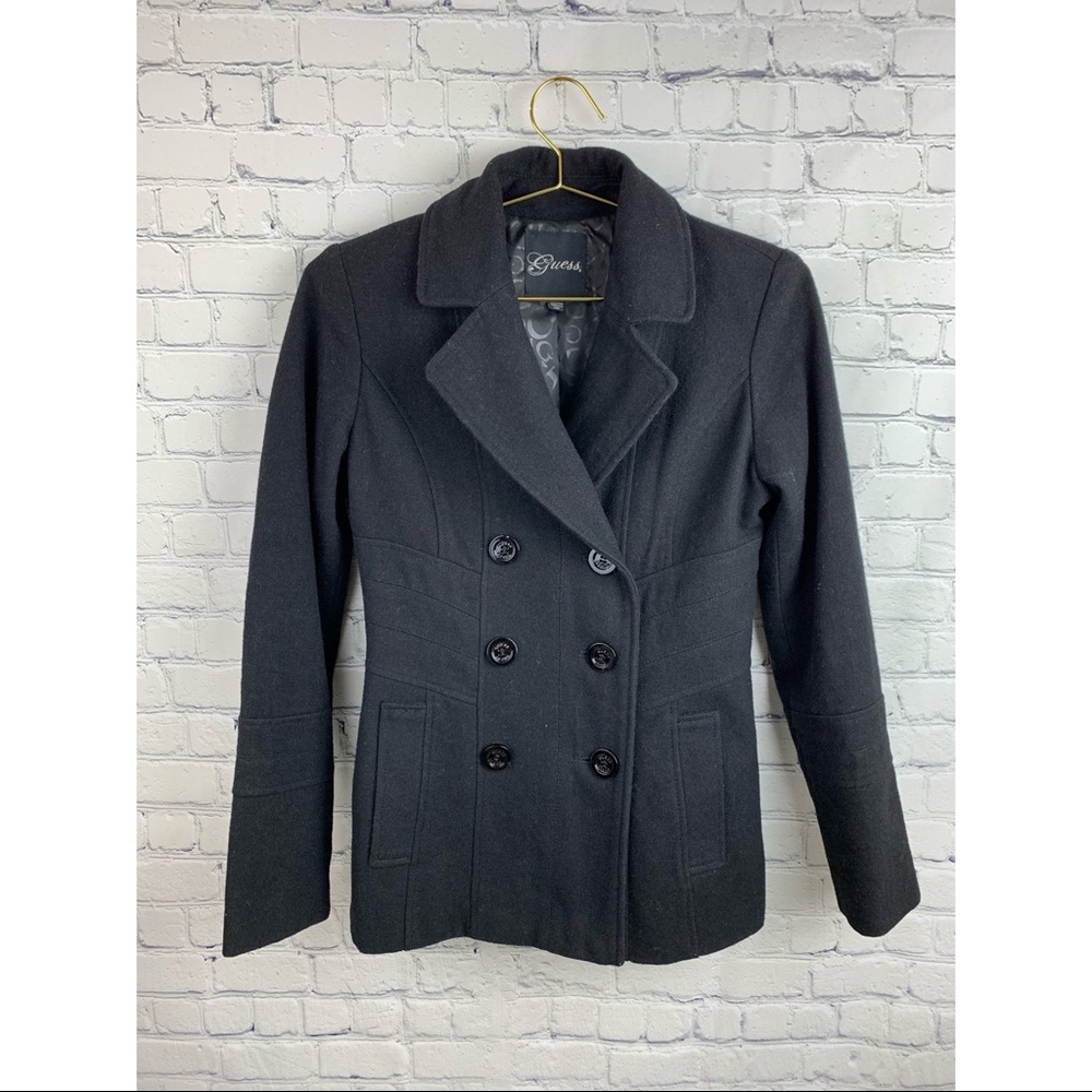 Guess Wool Blend Peacoat S
